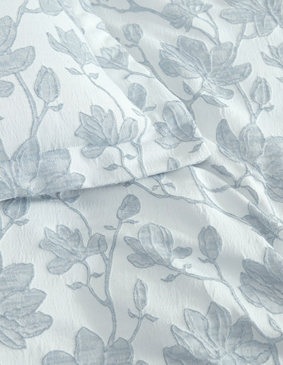 PRIVATE COLLECTION BLOOM DENIM QUILT COVER SET