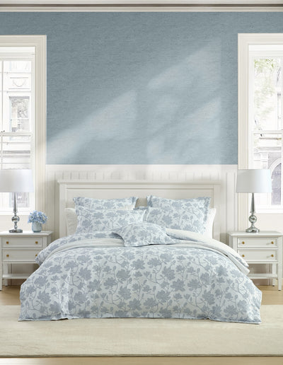 PRIVATE COLLECTION BLOOM DENIM QUILT COVER SET