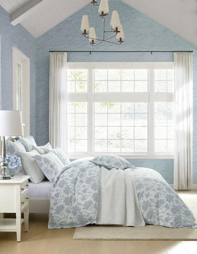 PRIVATE COLLECTION BLOOM DENIM QUILT COVER SET