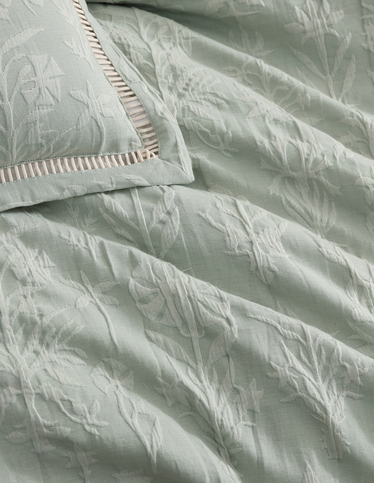 PRIVATE COLLECTION FLORENCE SAGE QUILT COVER SET