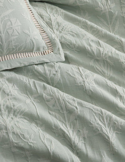 PRIVATE COLLECTION FLORENCE SAGE QUILT COVER SET