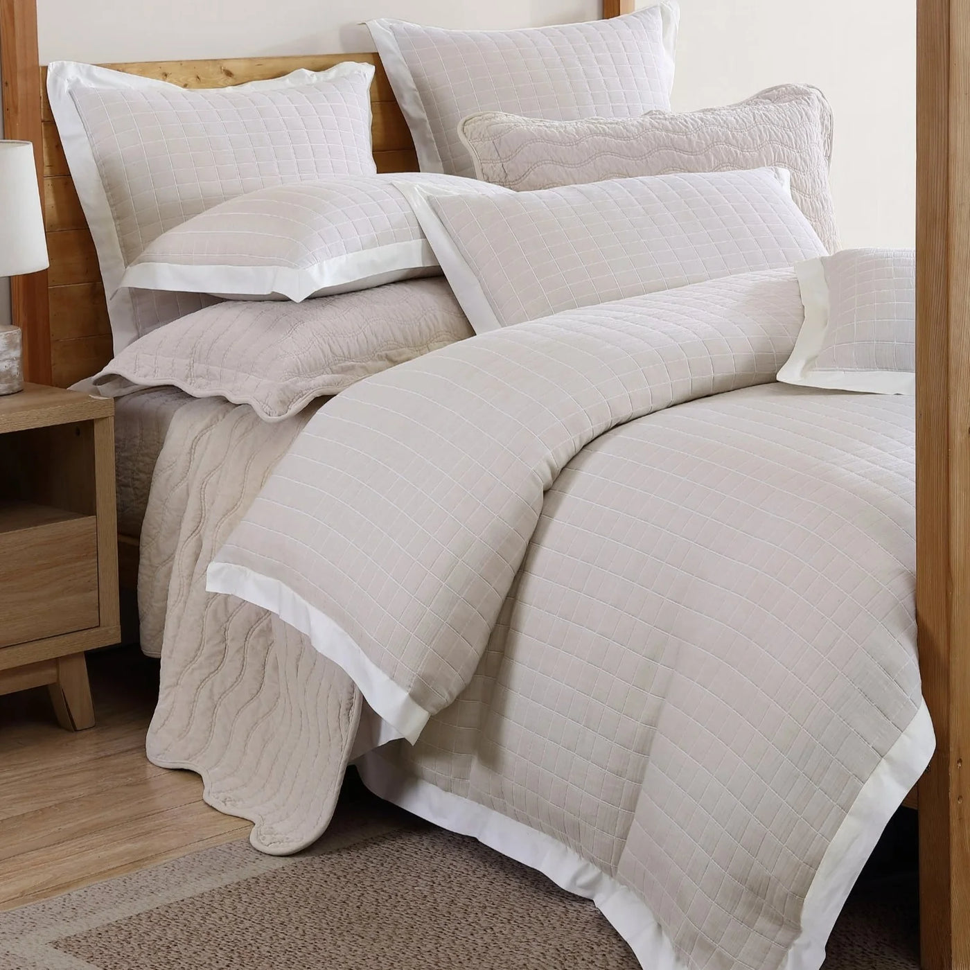 Private Collection Kingston Quilt Cover Set Stone