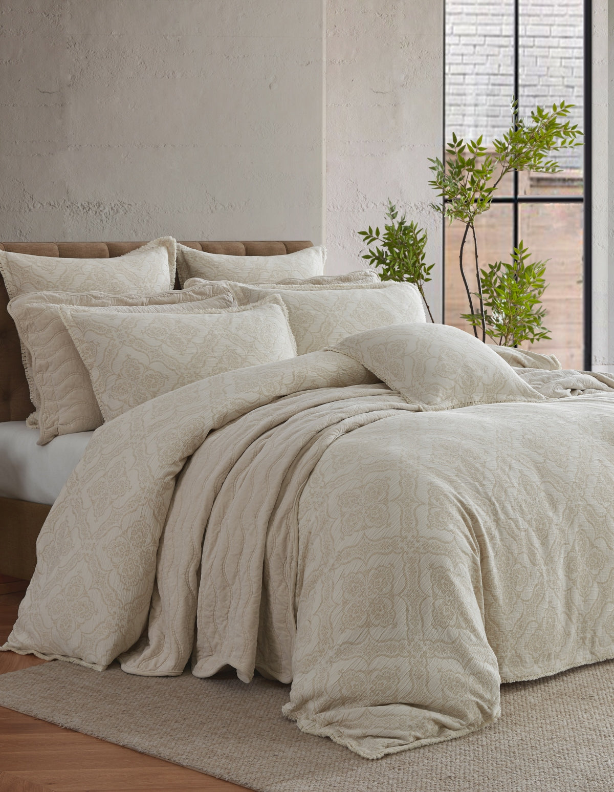 PRIVATE COLLECTION PARISIAN LINEN QUILT COVER SET