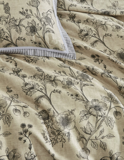 PRIVATE COLLECTION PERPETUA NATURAL QUILT COVER SET