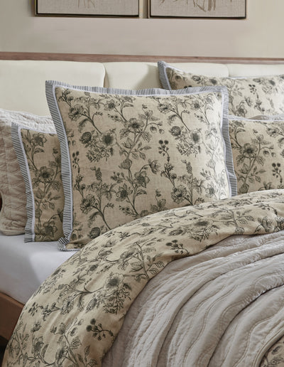 PRIVATE COLLECTION PERPETUA NATURAL QUILT COVER SET