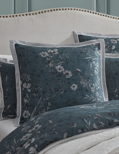 PRIVATE COLLECTION SAMARIA TEAL QUILT COVER SET