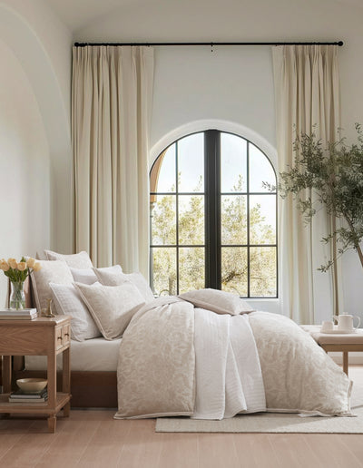PRIVATE COLLECTION SAVANNA NATURAL QUILT COVER SET