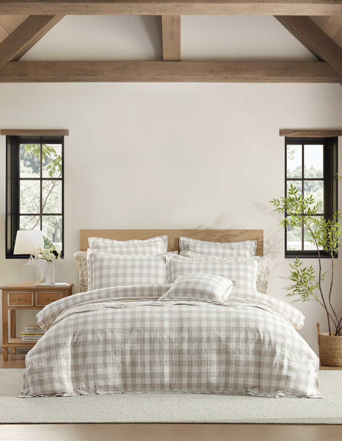 PRIVATE COLLECTION WAVERLEY STONE QUILT COVER SET