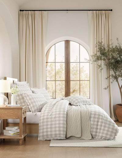 PRIVATE COLLECTION WAVERLEY STONE QUILT COVER SET