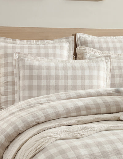 PRIVATE COLLECTION WAVERLEY STONE QUILT COVER SET