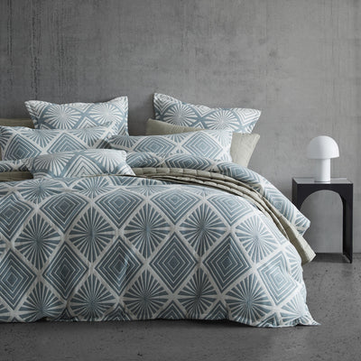 PLATINUM ALCHEMY AEGEAN QUILT COVER SET