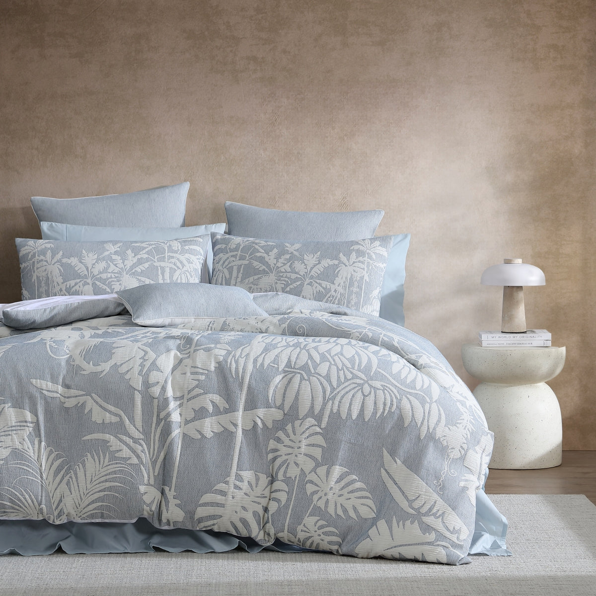 PLATINUM ALOHA AEGEAN  QUILT COVER SET