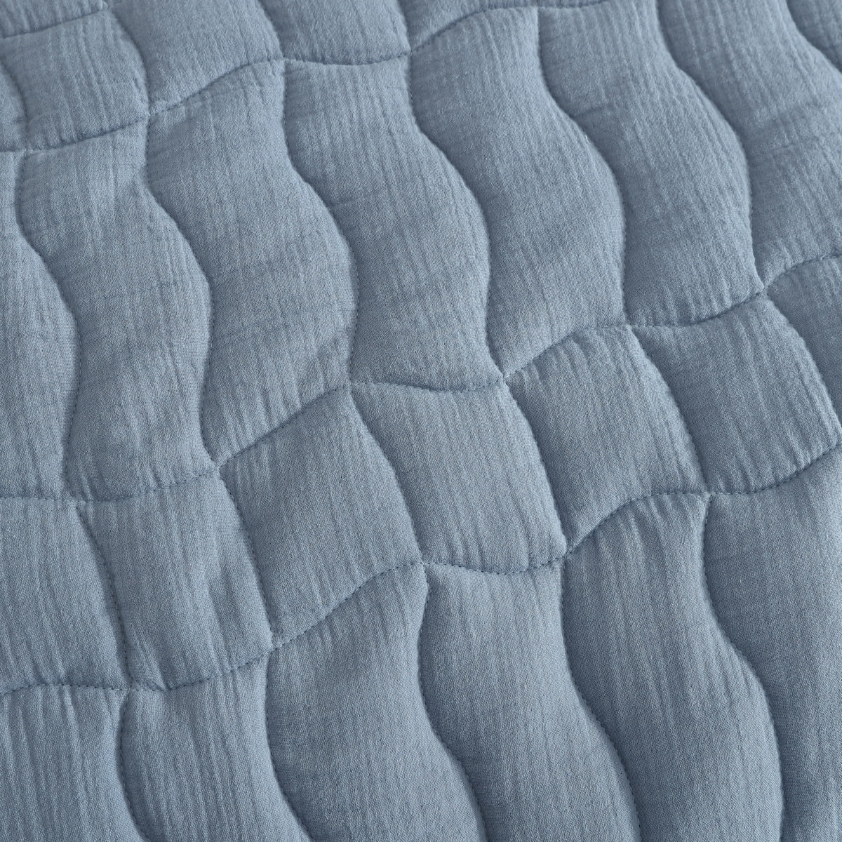 PLATINUM CASCADE SLATE COVERLET SET
