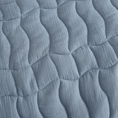 PLATINUM CASCADE SLATE COVERLET SET