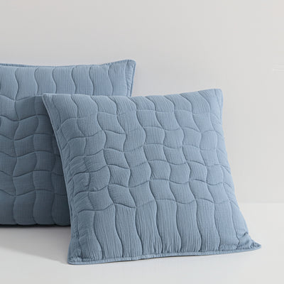 PLATINUM CASCADE SLATE COVERLET SET