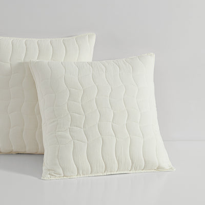 PLATINUM CASCADE IVORY /QUILTED COVERLET SET