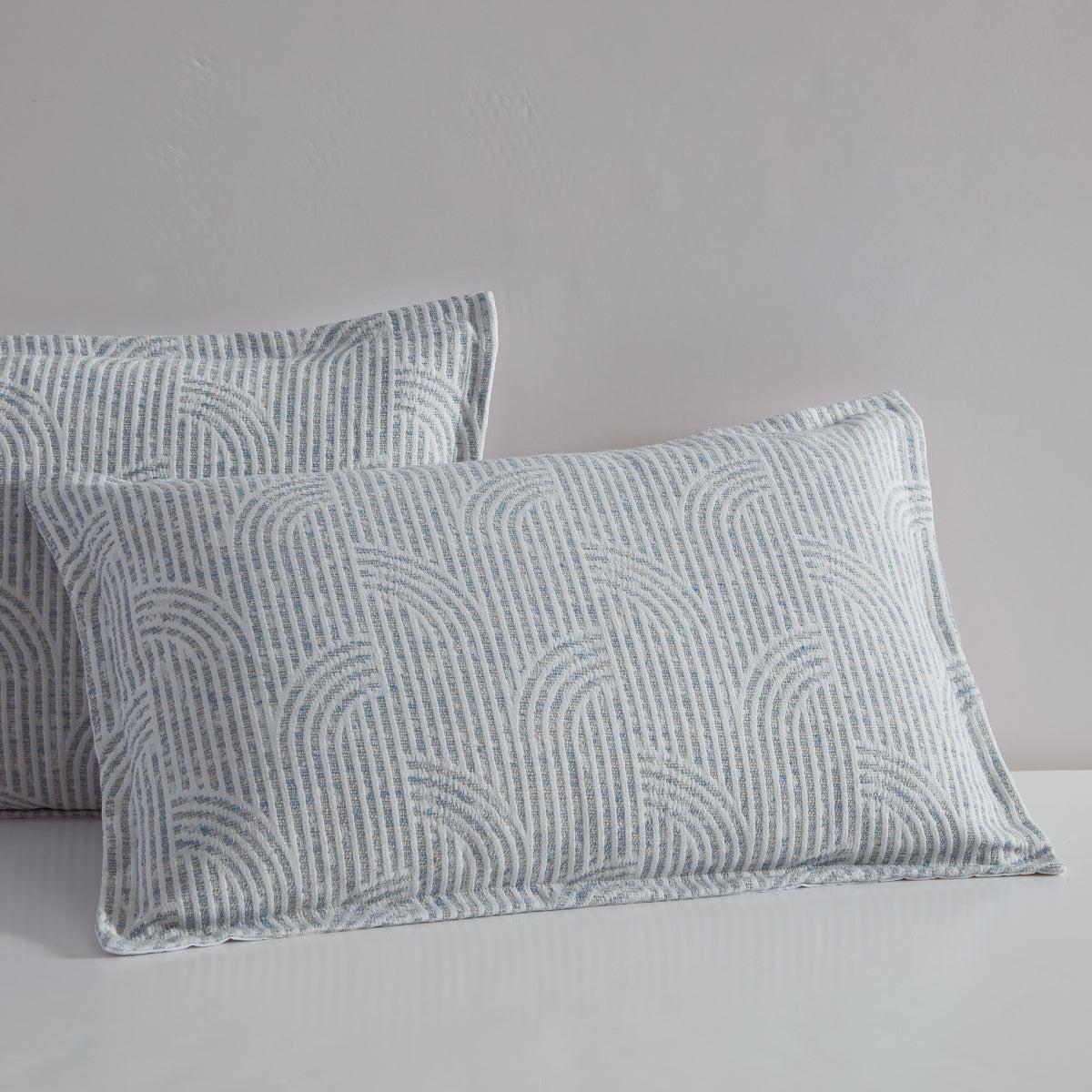 PLATINUM FRESCO SLATE QUILT COVER SET