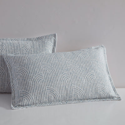PLATINUM FRESCO SLATE QUILT COVER SET