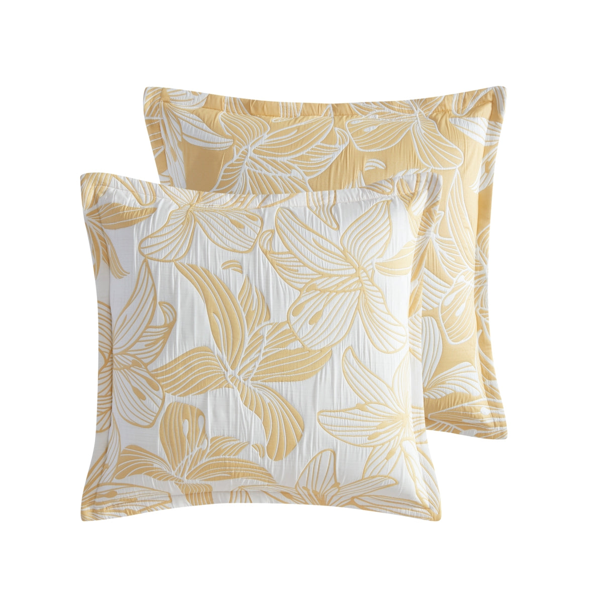 PLATINUM GRACE MUSTARD QUILT COVER SET