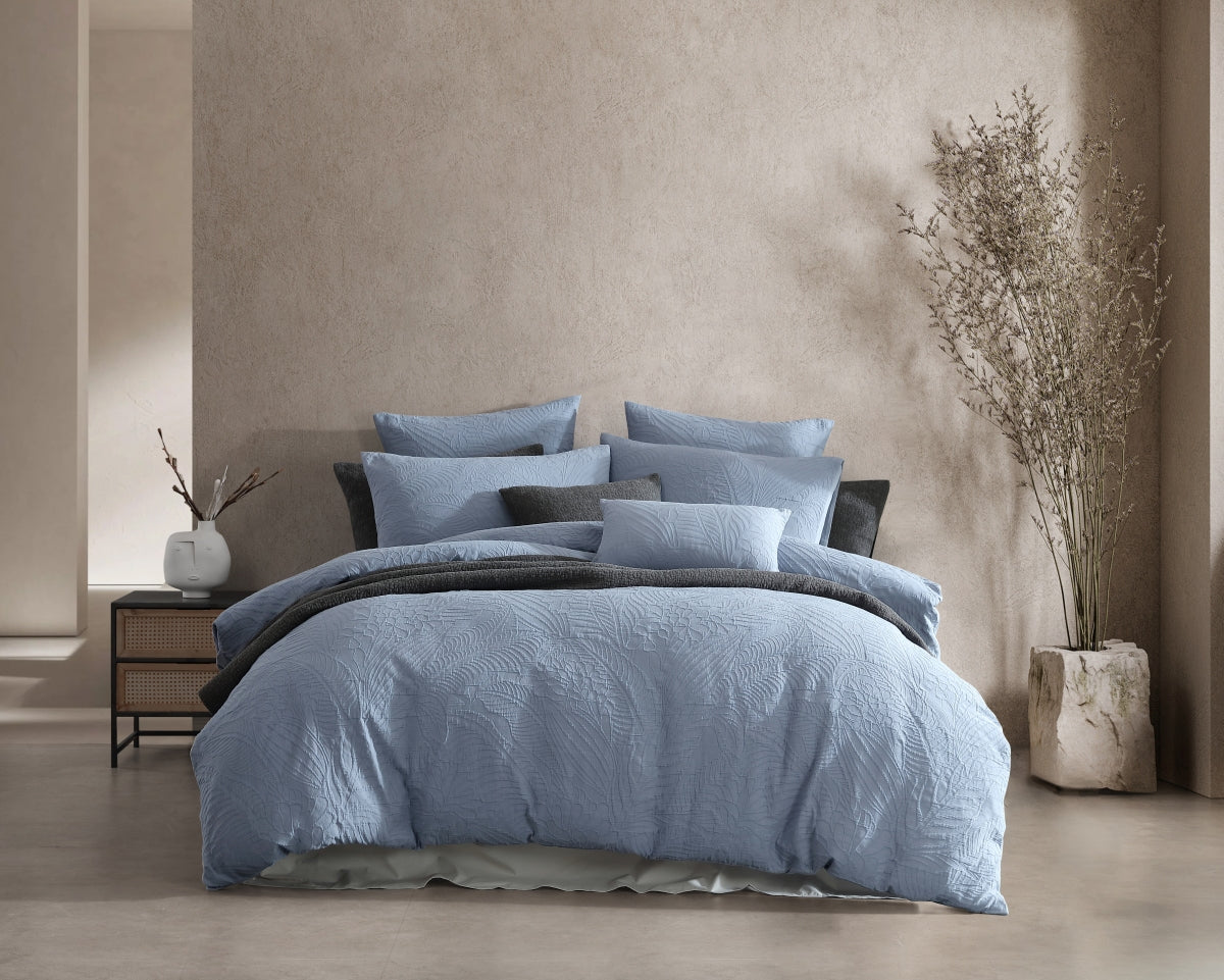 PLATINUM KAIA SLATE QUILT COVER SET