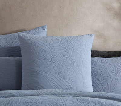 PLATINUM KAIA SLATE QUILT COVER SET