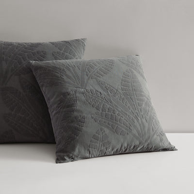 PLATINUM MOANA CHARCOAL QUILT COVER SET