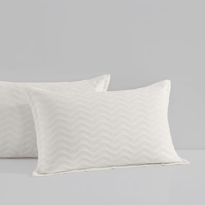 PLATINUM PACIFIC IVORY  QUILT COVER SET