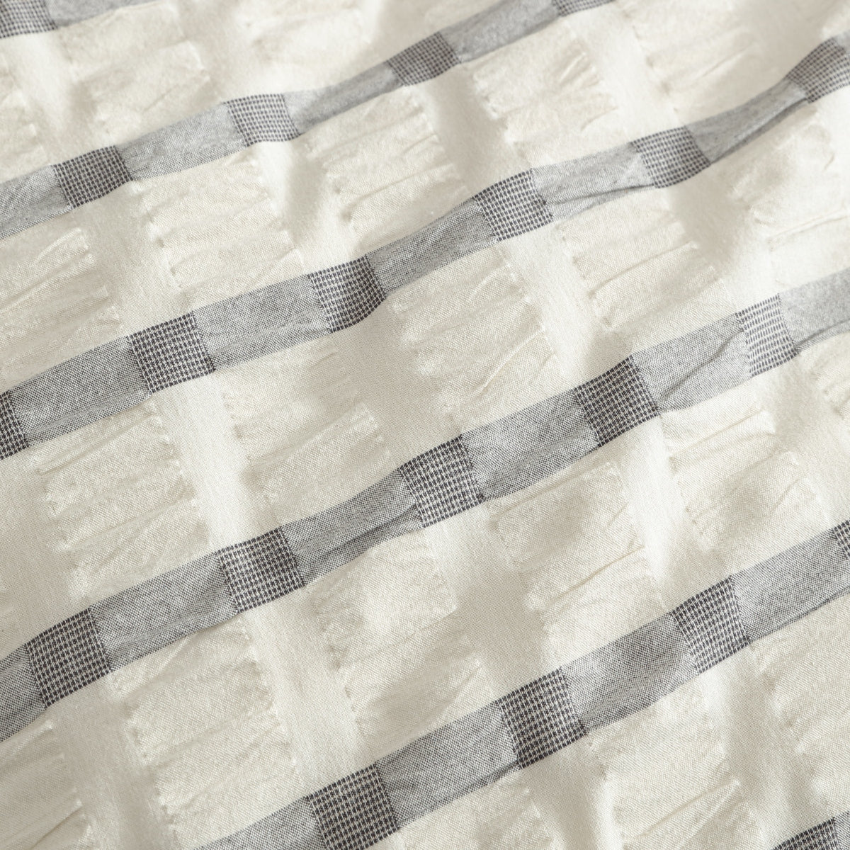 PLATINUM SYCAMORE CHARCOAL  QUILT COVER SET