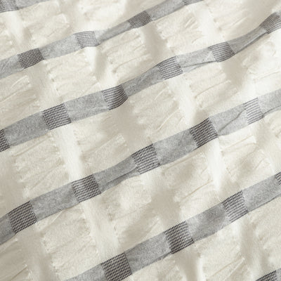 PLATINUM SYCAMORE CHARCOAL  QUILT COVER SET