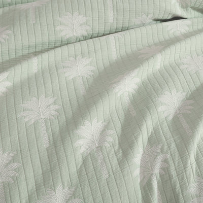 PLATINUM TAHITI SAGE  QUILT COVER SET