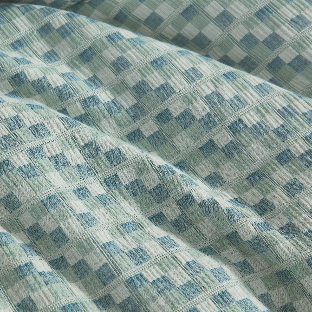 PLATINUM TESSELLATE AEGEAN QUILT COVER SET