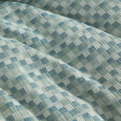 PLATINUM TESSELLATE AEGEAN QUILT COVER SET