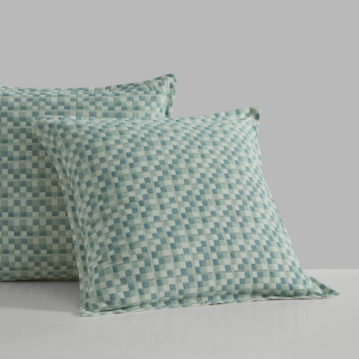 PLATINUM TESSELLATE AEGEAN QUILT COVER SET