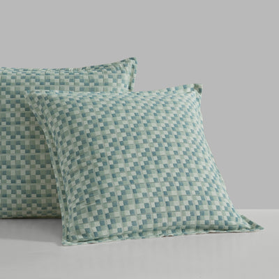 PLATINUM TESSELLATE AEGEAN QUILT COVER SET