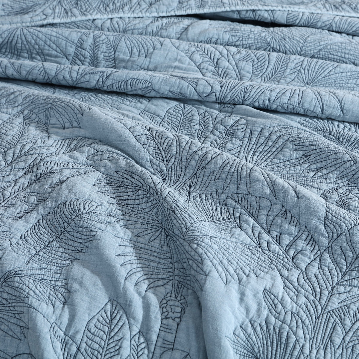 PLATINUM TROPICA SLATE COVERLET SET