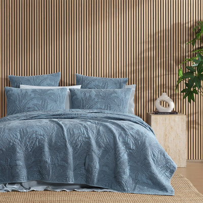 PLATINUM TROPICA SLATE COVERLET SET