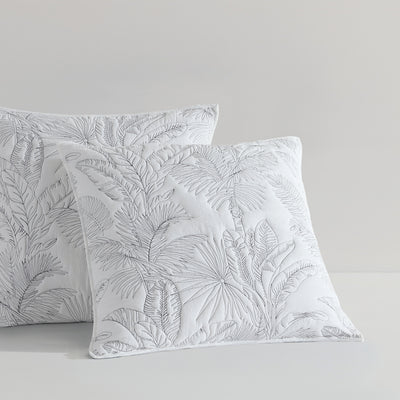 PLATINUM TROPICA WHITE  COVERLET SET