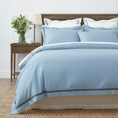 Strada Egyptian Cotton 1000 Thread count Quilt Cover Set Sky