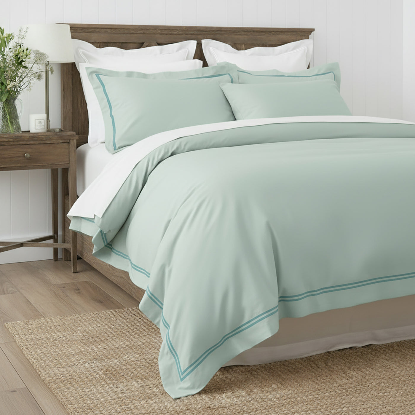 Strada Egyptian Cotton 1000 Thread count Quilt Cover Set Spa