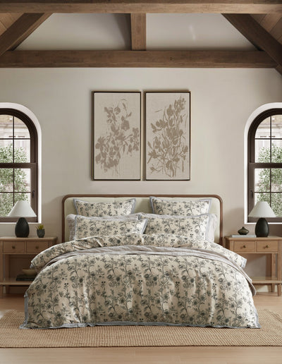 PRIVATE COLLECTION PERPETUA NATURAL QUILT COVER SET