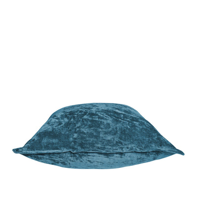 Veronica Cotton Velvet Cushion 50 x 50 cm Steel Blue