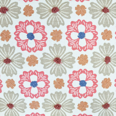 Zoe Cushion 50 x 50 cm Bubblegum & White Multi