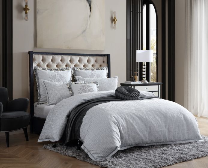 Davinci Orion Quilt Cover Set Silver