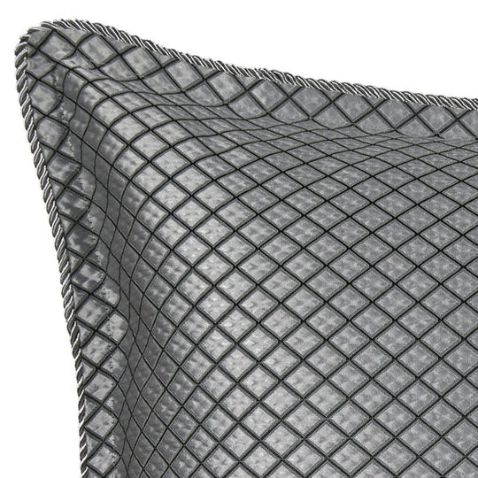 Davinci Lancaster Silver Square Filled Cushion