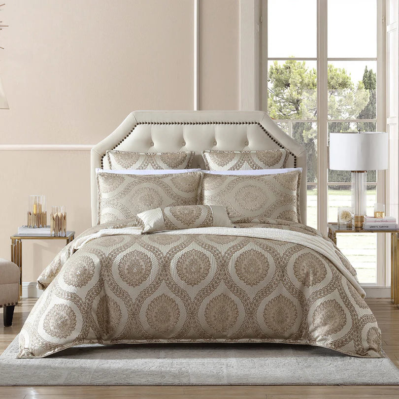 Davinci Sistine Quilt Cover Set Gold