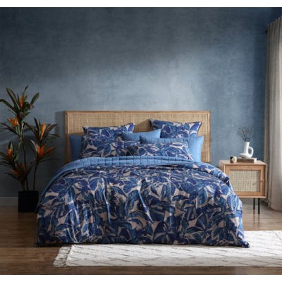 Logan and Mason Elio Quilt Cover Set Blue