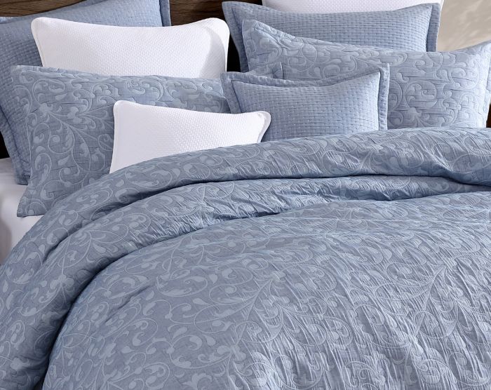 Private Collection Leoni Blue Quilt Cover Set