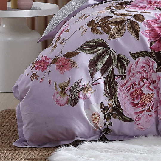 Logan and Mason Maeve Lilac Quilt Cover Set