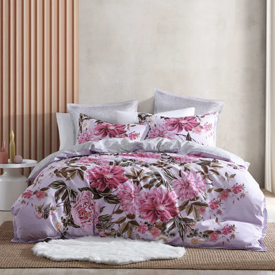 Logan and Mason Maeve Lilac Quilt Cover Set