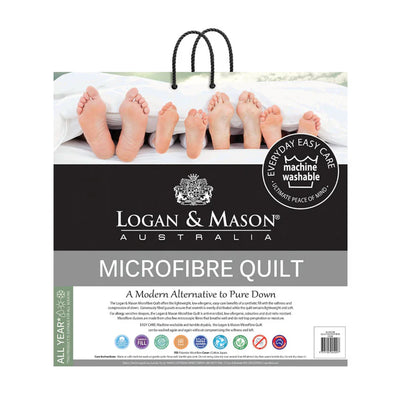 Logan and Mason All Season Microfibre Quilt 350gsm